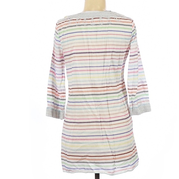 Calypso St. Barth White Rainbow Tunic Small - Picture 3 of 5